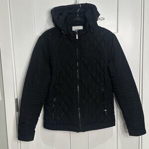 ZARA BLACK SORONA ® DUPONT™ WMNS QUILTED JACKET REMOVABLE HOOD SX M M GORPCORE